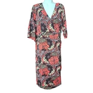 Lane Bryant Floral Kimono Dress Good Conditio